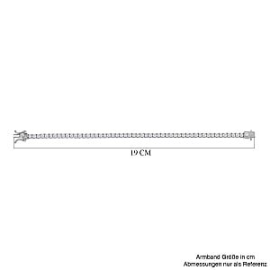 Moissanite Cluster 5.20 ctw Bracelet in Rhodium Over Sterling Silver (7.00 In)