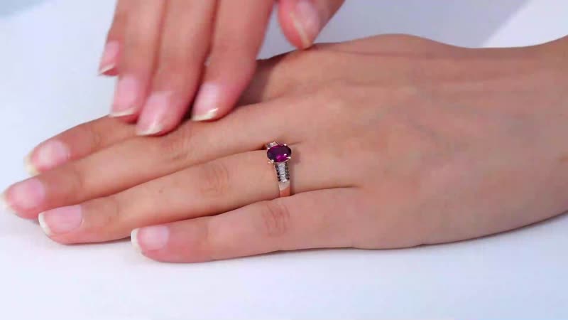 Premium Radiant Ember Garnet, Multi Diamond Ring in 18K Vermeil RG Over Sterling Silver (Size 10.0) 1.60 ctw