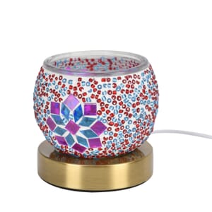 Homesmart Red Turkish Inspired Mosaic Glass Table Lamp (Bulb Type E12) (5W)
