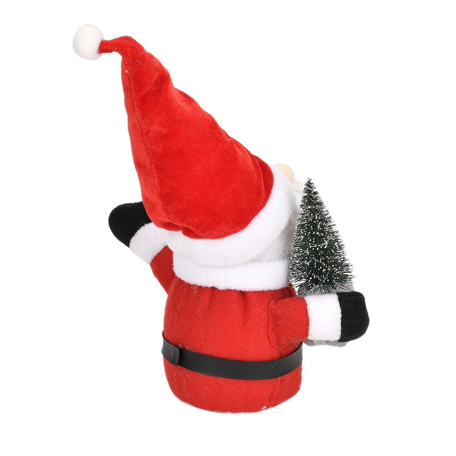 Christmas Décor Lighted Santa Claus Plush Doll (4.33x2.8x5.9) (3xAAA Battery Not Included)