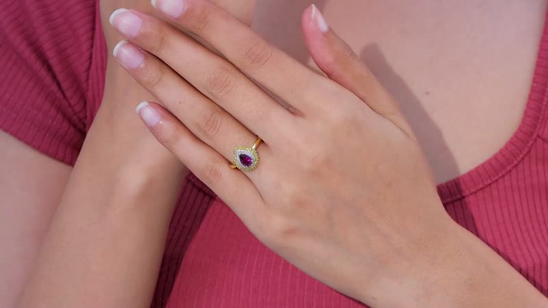 Epic Deal Premium Radiant Ember Garnet, Yellow and White Diamond (0.25 cts) Sunburst Ring in 18K Vermeil YG Over Sterling Silver (Size 10.0) 1.05 ctw