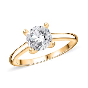 Diamond G-H I3 1.50 ctw Solitaire Ring in 14K Yellow Gold (Size 7.0)