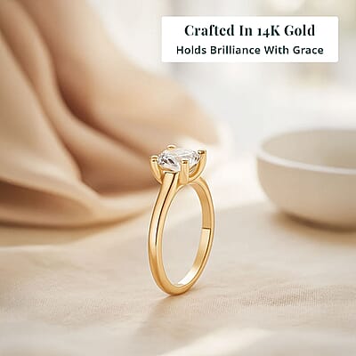 Diamond G-H I3 1.50 ctw Ring in 14K Yellow Gold (Size 8.0)