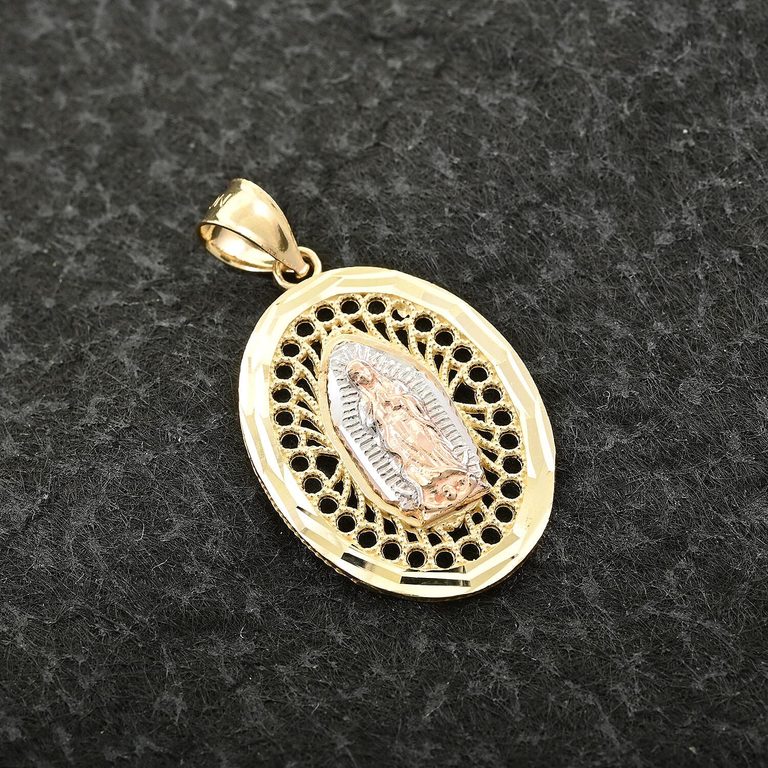 10K Yellow and Rose Gold Pendant 1.90 Grams