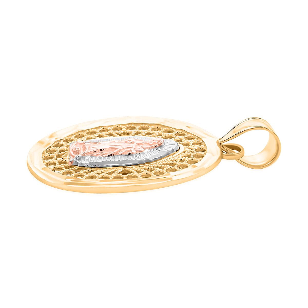 10K Yellow and Rose Gold Pendant 1.90 Grams