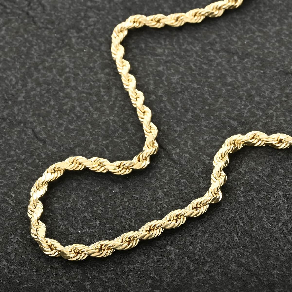 6mm Rope Chain Necklace in 10K Yellow Gold 13.60 Grams 26 Inches image number 1