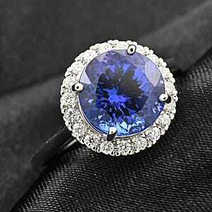 Certified & Appraised Rhapsody AAAA Tanzanite and E-F VS Diamond 3.00 ctw Ring in 950 Platinum (Size 10.0) 6.20 Grams