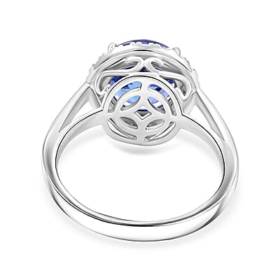 Certified & Appraised Rhapsody AAAA Tanzanite and E-F VS Diamond 3.00 ctw Ring in 950 Platinum (Size 10.0) 6.20 Grams