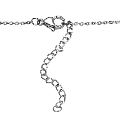 Karis African Amethyst 10.00 ctw Circle Necklace 18K YG Plated, Platinum Bond and Stainless Steel 18-20 Inches