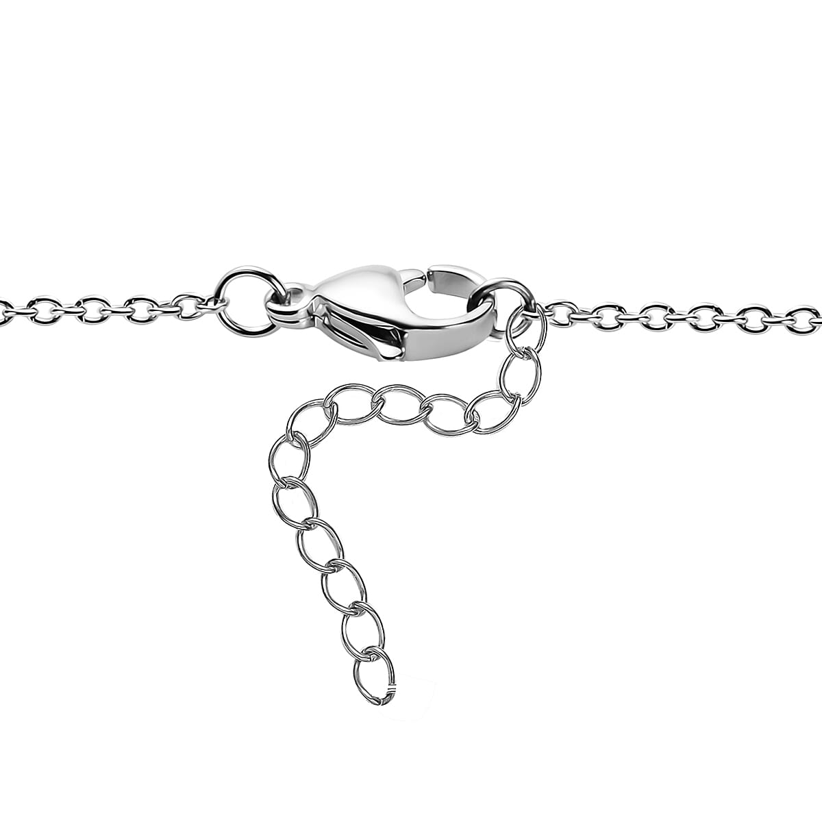Karis Ceylon Hessonite Garnet 10.30 ctw XOXO Circle Necklace in 18K YG Plated and Platinum Bond with Stainless Steel 18-20 Inches