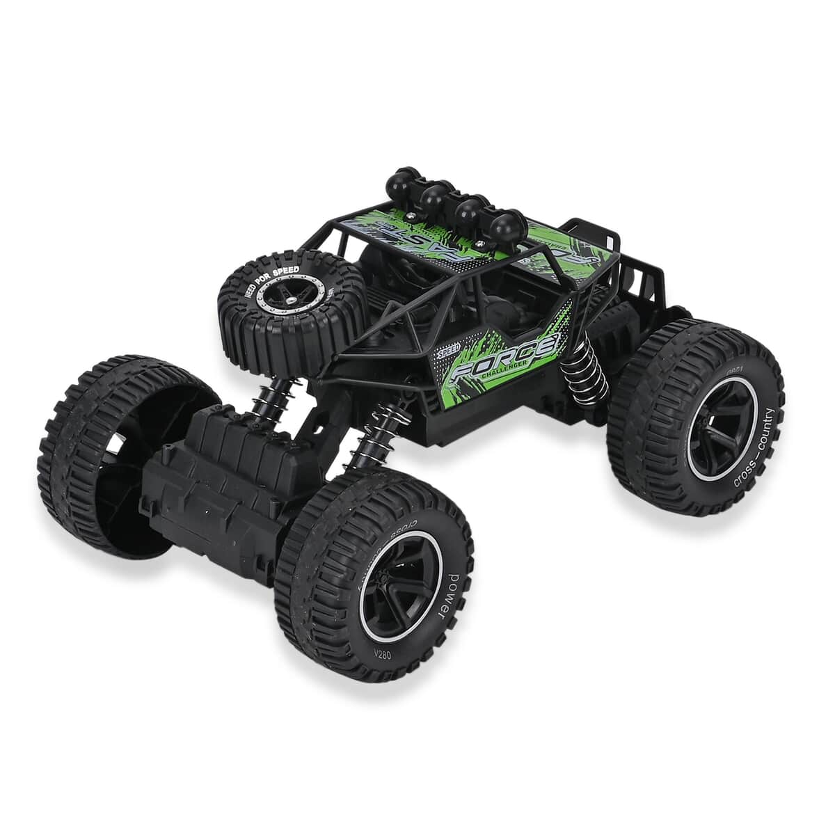 Climbing Car with Front Light & Rechargeable Battery - Green image number 1