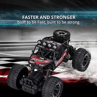 Climbing Car with Front Light & Rechargeable Battery -Red