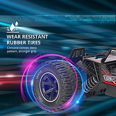 Climbing Car with Front Light & Rechargeable Battery -Red