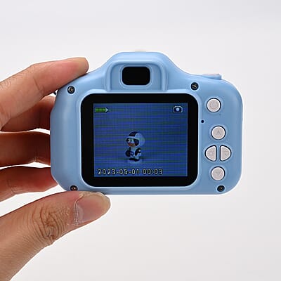 2 Inches Screen Camera Toy - Blue (Video, Game, 800W Pixels (5.2x3.0x2.1)