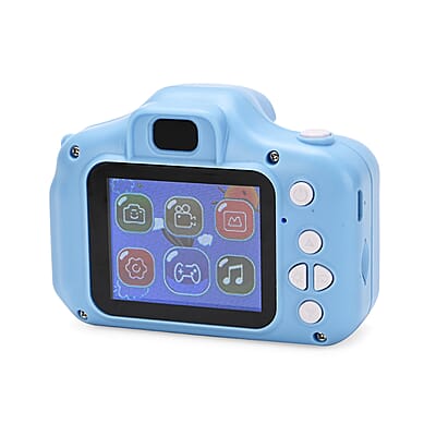 2 Inches Screen Camera Toy - Blue (Video, Game, 800W Pixels (5.2x3.0x2.1)