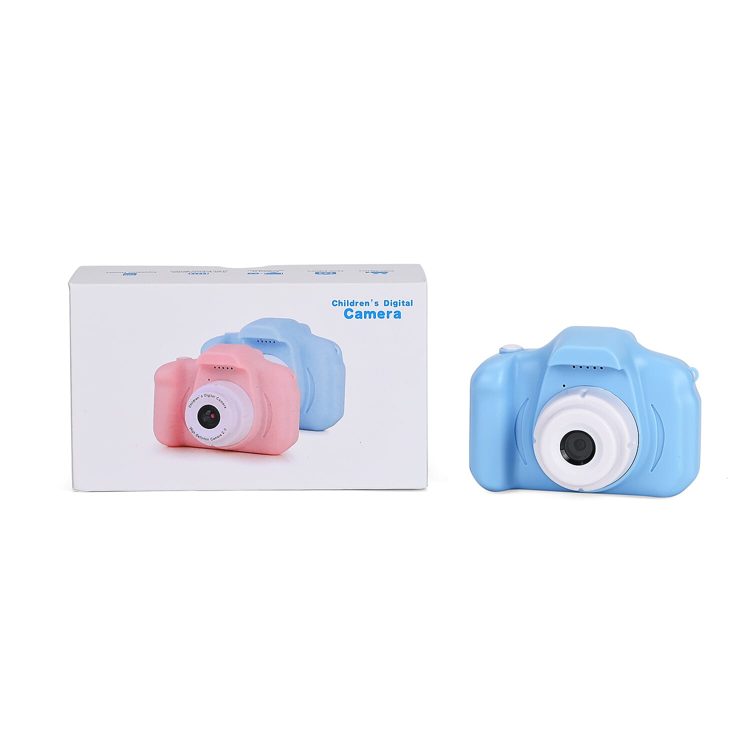 2 Inches Screen Camera Toy - Blue (Video, Game, 800W Pixels (5.2x3.0x2.1)