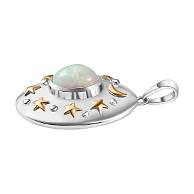 Ethiopian Welo Opal 2.00 ctw Pendant in Vermeil YG Over Sterling Silver