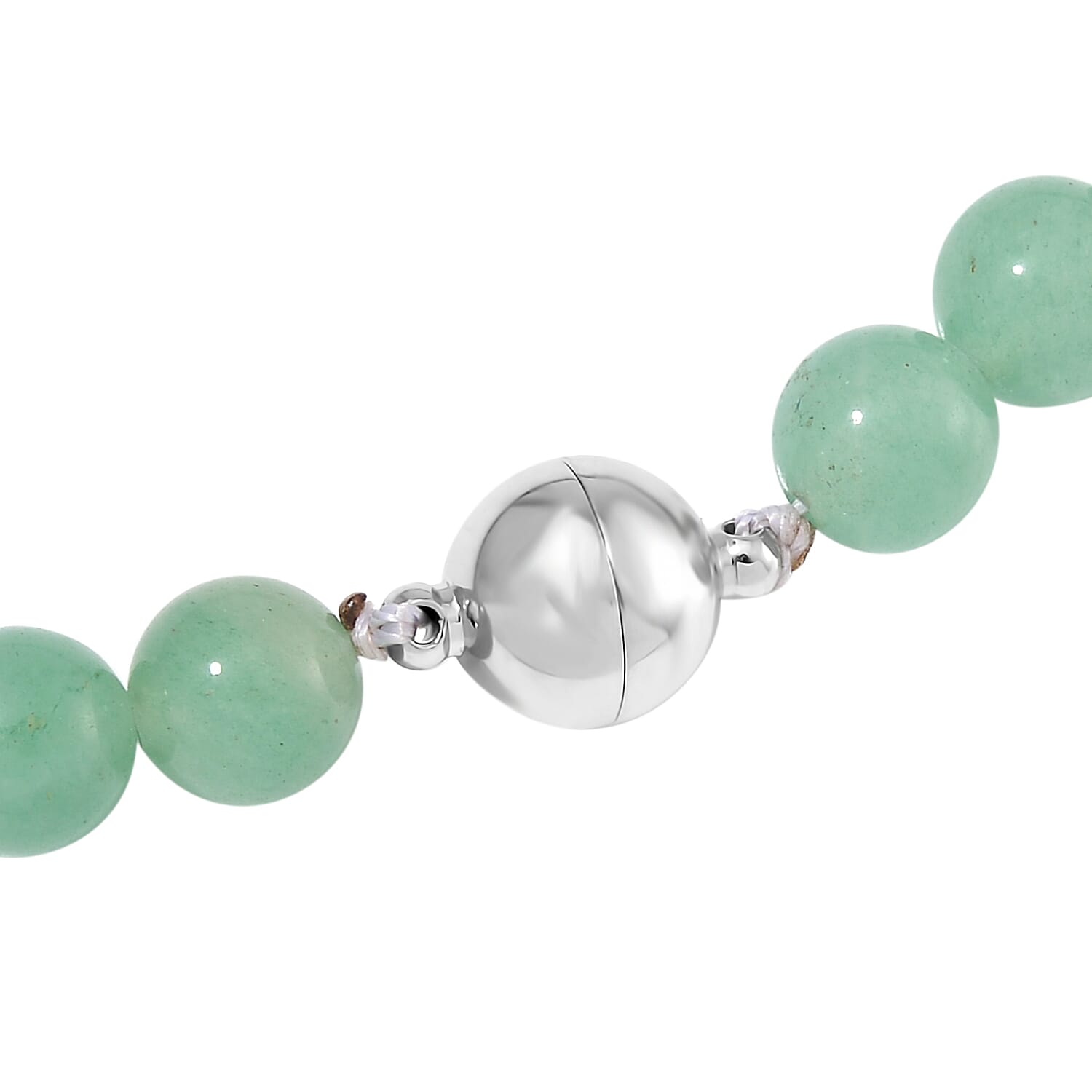 Green Aventurine, Austrian Crystal and Simulated Black Diamond Necklace with Elephant Charm 20 Inches in Silvertone and Stainless Steel 325.00 ctw