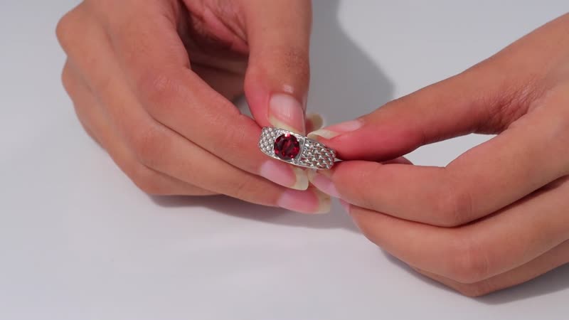 Karis Mozambique Garnet Solitaire Ring in 18K YG Plated (Size 12.0) 2.25 ctw