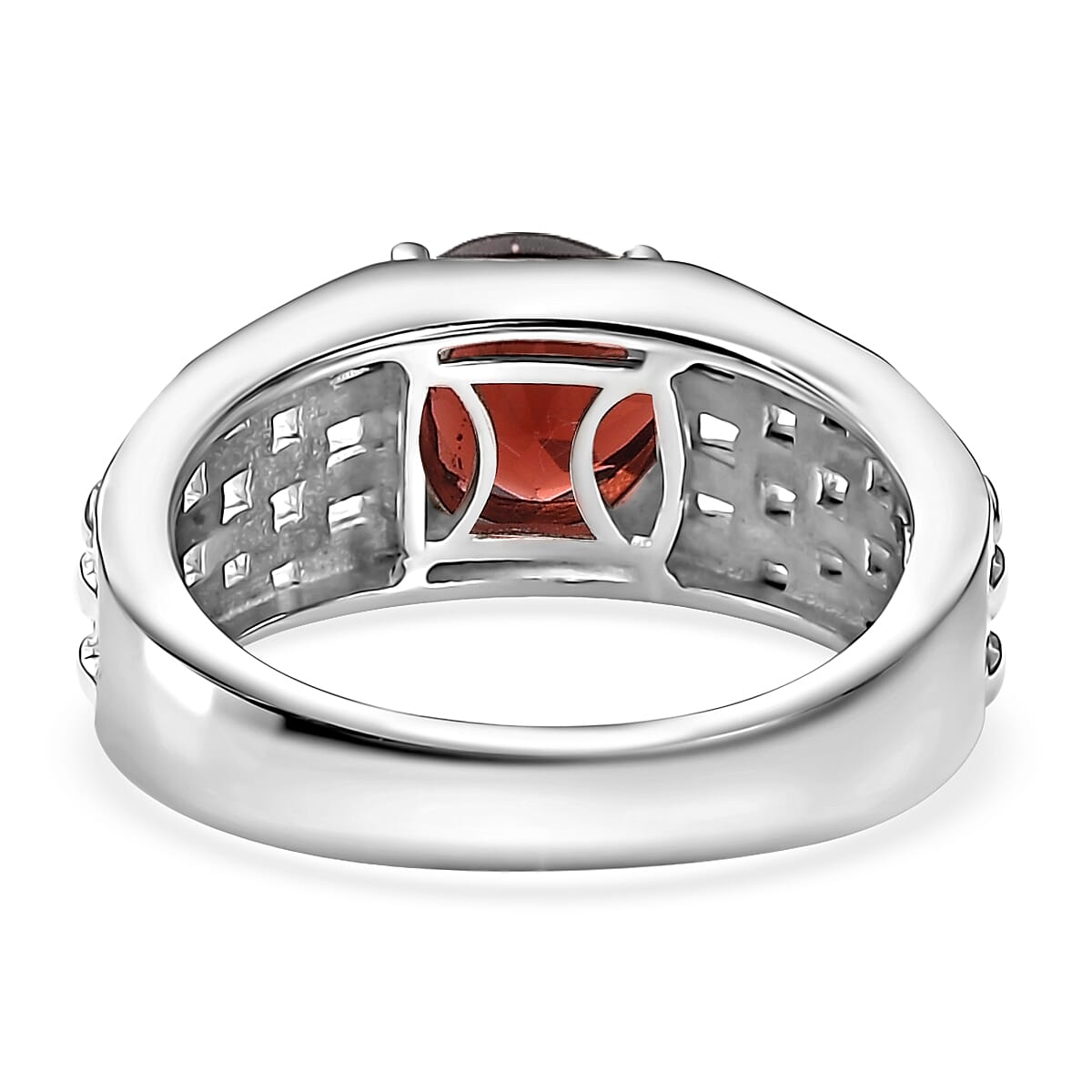 Karis Mozambique Garnet 2.25 ctw Solitaire Ring in Platinum Bond (Size 10.0)