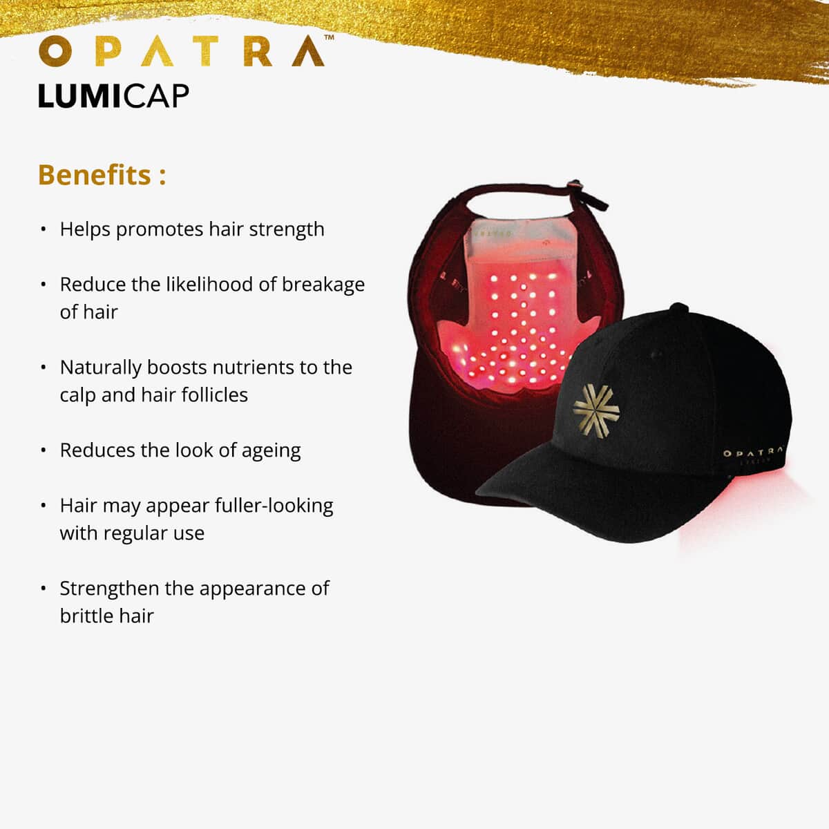 Opatra LumiCap Ultra Red Light Therapy Hair Regrowth Cap image number 2