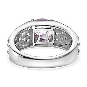 Karis Rose De France Amethyst 1.75 ctw Solitaire Ring in Platinum Bond (Size 9.0)