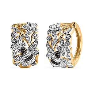 Karis White Diamond Accent Earrings in 18K YG Plated