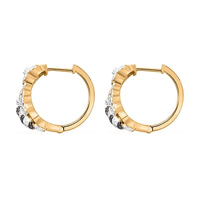 Karis White Diamond Accent Earrings in 18K YG Plated