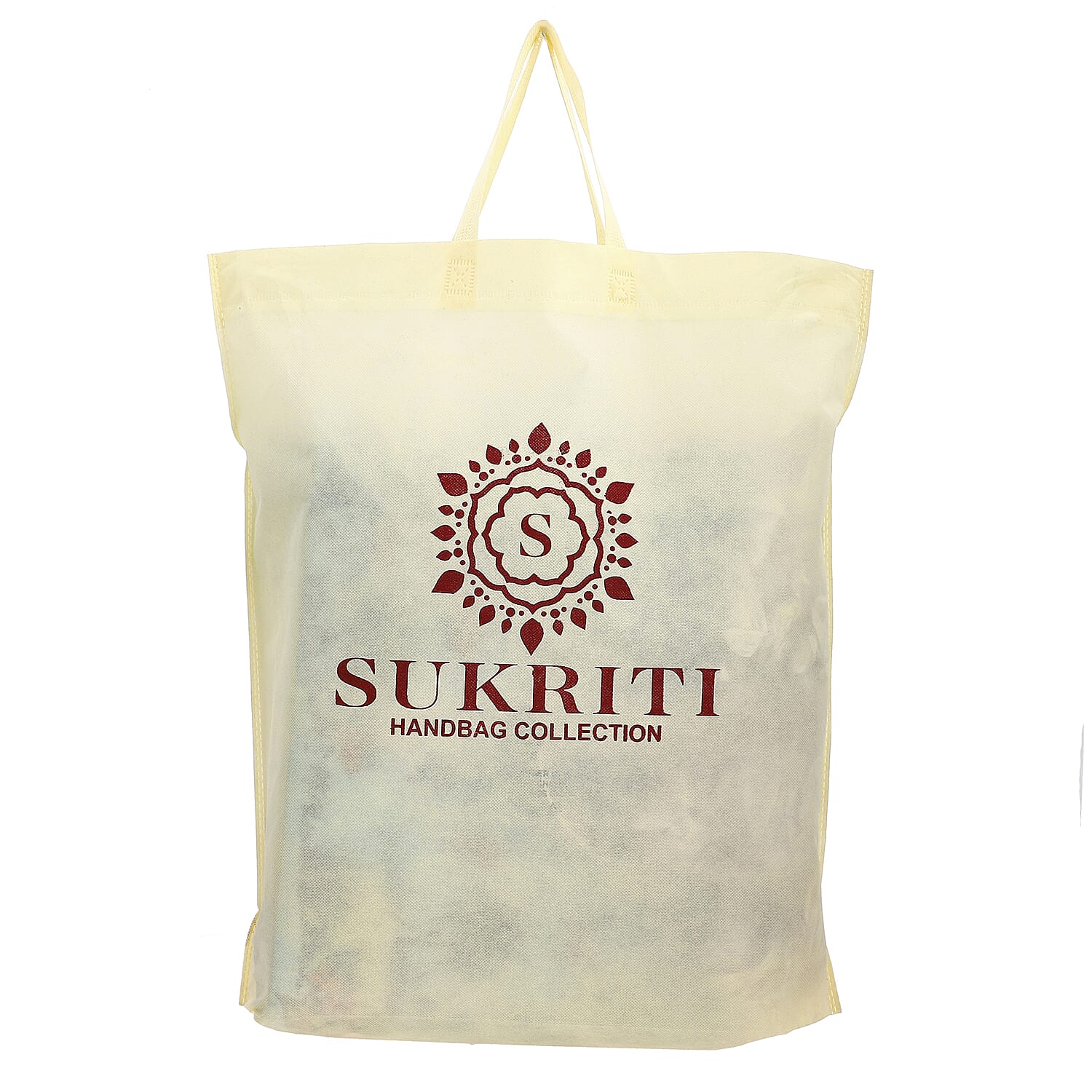 Sukriti White Tiger with Nature Hand Painted Croco Embossed Genuine Leather Handbag With Adjustable Strap