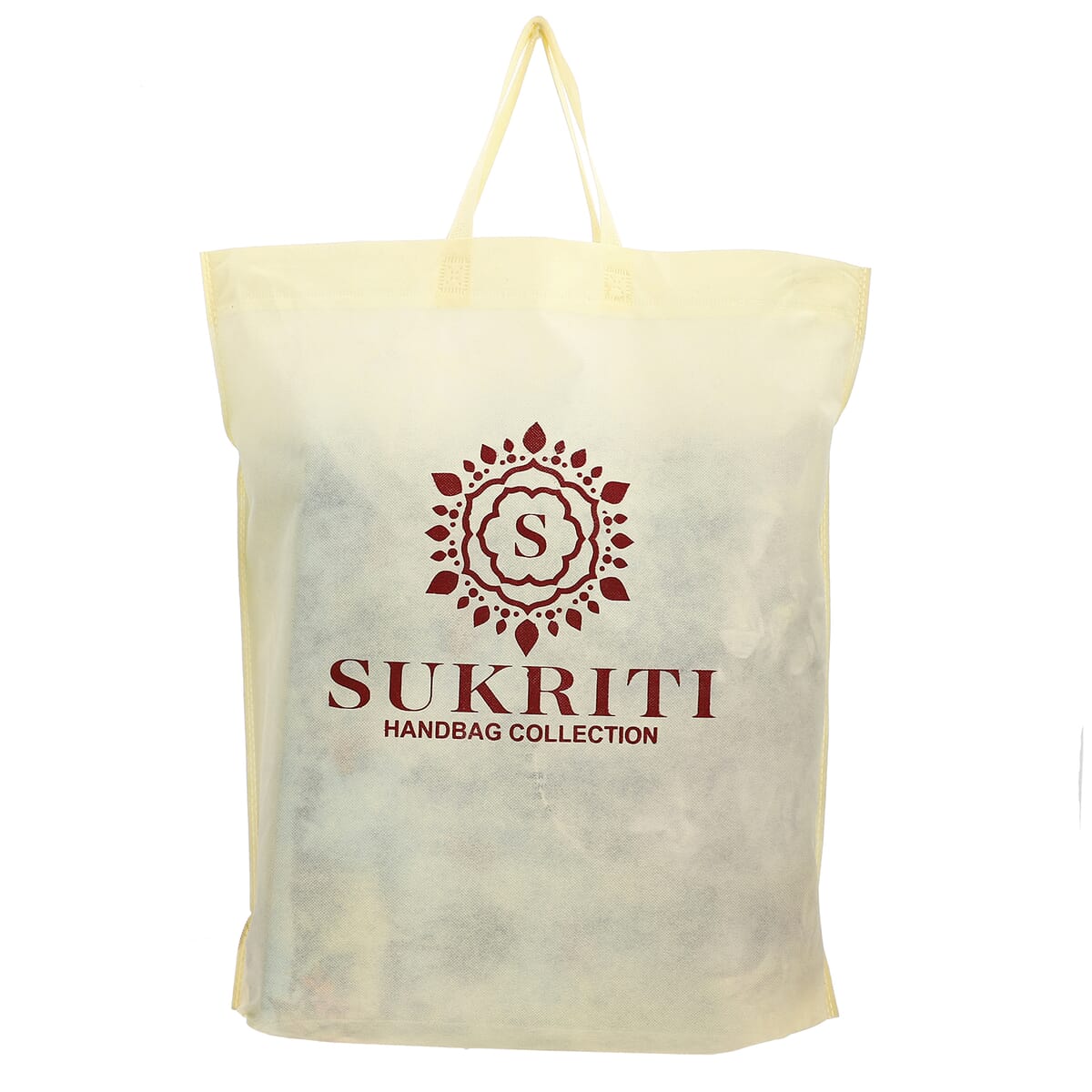 Sukriti Multi Color Tropical Foliage Hand Painted Croco Embossed Genuine Leather Handbag With Adjustable Strap image number 9