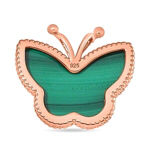 African Malachite 10.00 ctw Pendant in Sterling Silver