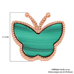 African Malachite 10.00 ctw Pendant in Sterling Silver