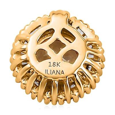 Iliana AAA Turkizite and Diamond 1.10 ctw Halo Gold Pendant in 18K Yellow Gold, Bridal Jewelry For Women, Wedding Gift