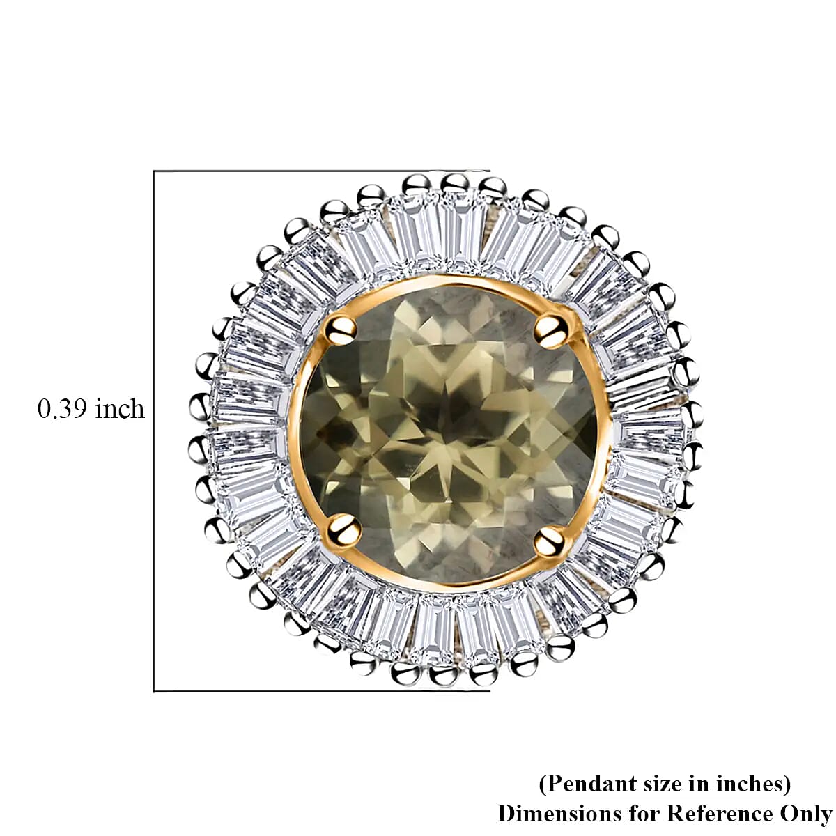 Iliana AAA Turkizite and Diamond 1.10 ctw Halo Gold Pendant in 18K Yellow Gold, Bridal Jewelry For Women, Wedding Gift