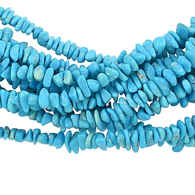Jessica's Exclusive Pick ONE OF A KIND Santa Fe Style Sleeping Beauty Color Turquoise Multi Strand Beaded Necklace 30 Inches in Sterling Silver (Made in USA) 1450.00 ctw
