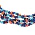 One Of A Kind SANTA FE Style Lapis Lazuli and Multi Gemstone Multi Strand Beaded Necklace 22 Inches in Sterling Silver (Made in USA) 587.95 ctw image number 2