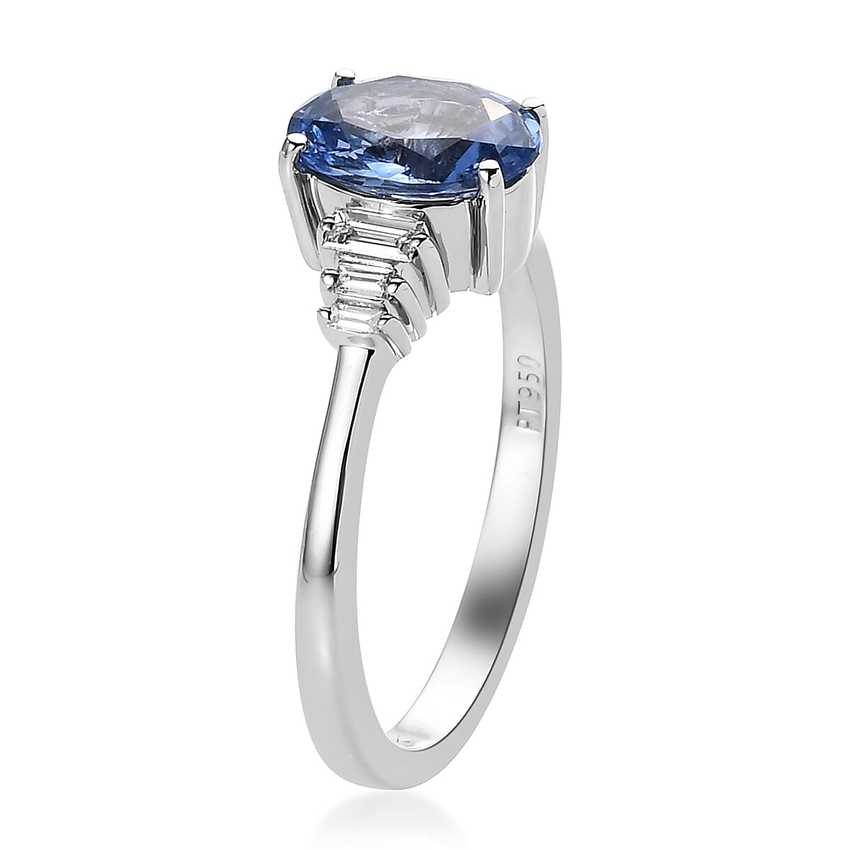 Rhapsody 950 Platinum AAAA Royal Ceylon Sapphire, Diamond (E-F, VS) Ring (Size 7.0) (4.85 g) 1.70 ctw image number 3