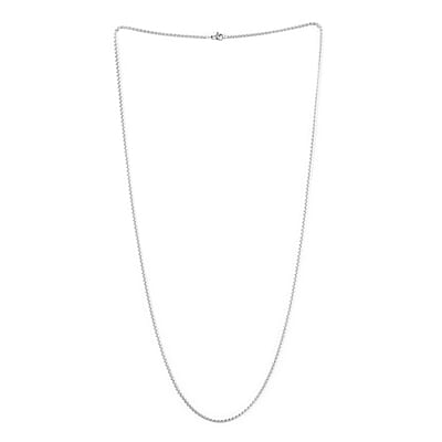 Box Necklace 30 Inches in Stainless Steel 13.90 Grams