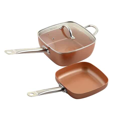 Kitchen Pots and Pans Set Nonstick (Grey, 20Pcs Cookware Set)
