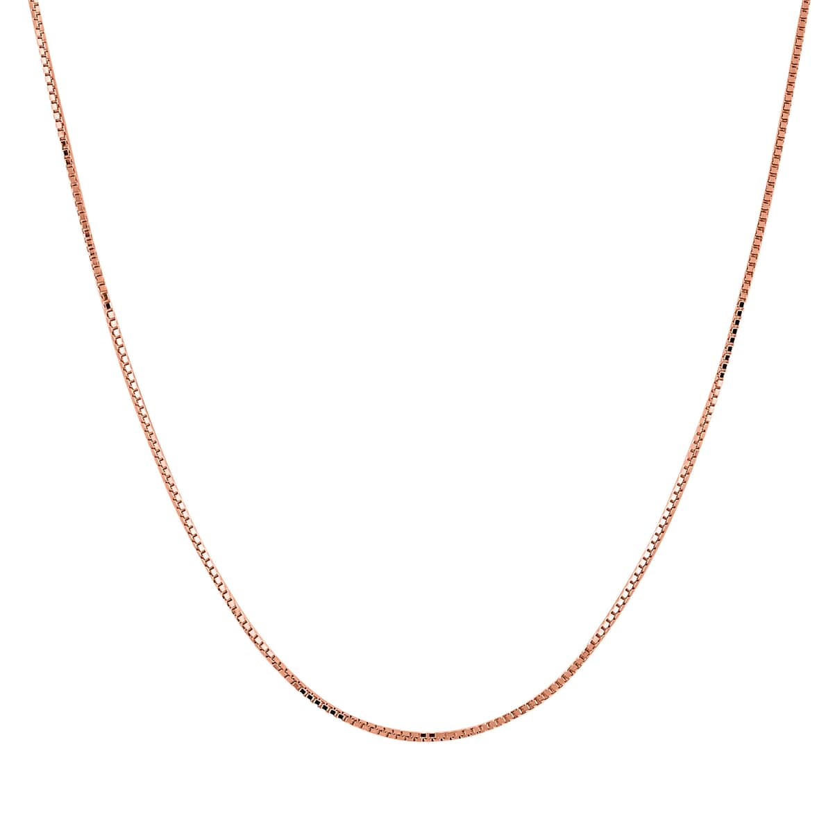 Italian 14K Rose Gold Over Sterling Silver Box Adjustable Bolo Necklace 24 Inches 3.0 Grams image number 0