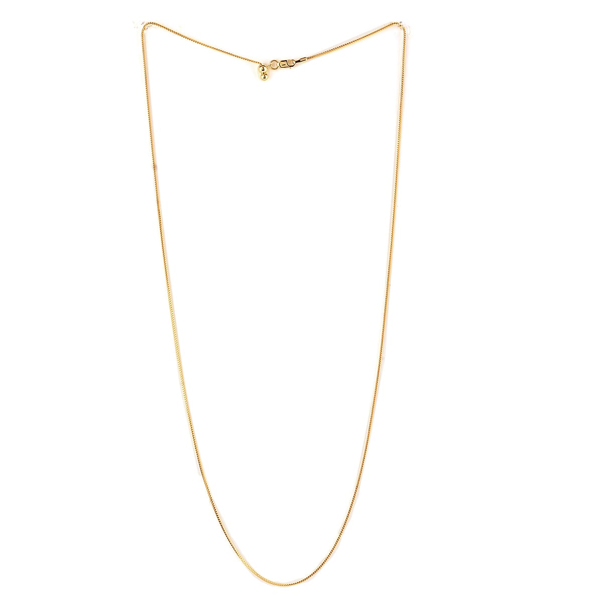 Franco Adjustable Bolo Necklace 24 Inches in 14K Yellow Gold Over Sterling Silver 3.70 Grams image number 1