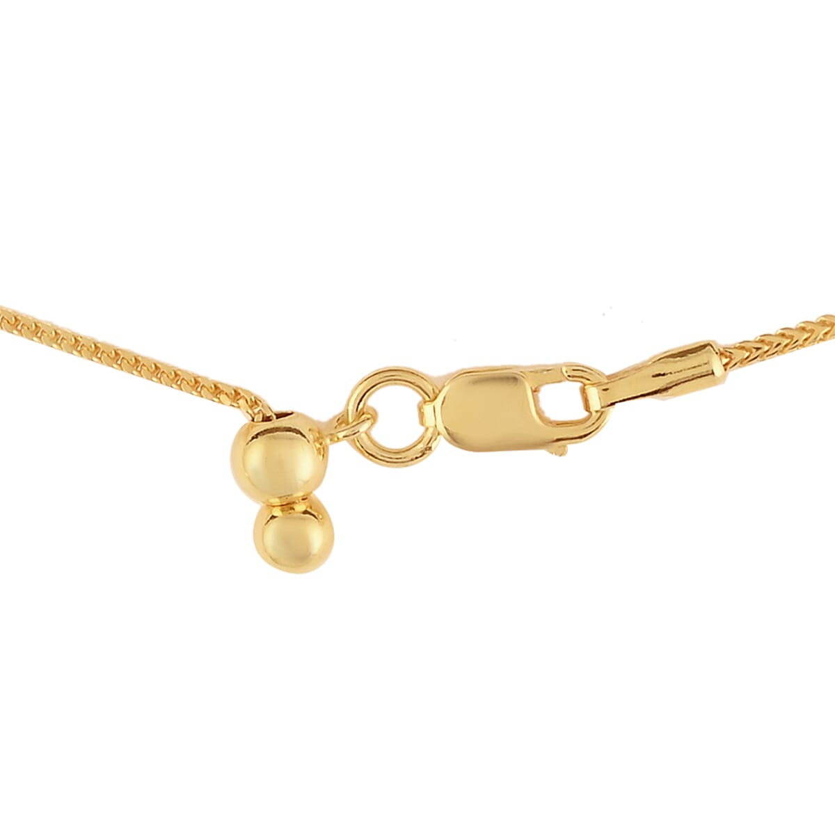 Franco Adjustable Bolo Necklace 24 Inches in 14K Yellow Gold Over Sterling Silver 3.70 Grams image number 2