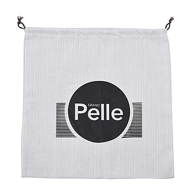Grand Pelle, Black Genuine Organic Ostrich Leather Crossbody Bag with Adjustable Shoulder Strap