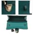 Grand Pelle, Green Genuine Organic Ostrich Leather Crossbody Bag with Adjustable Shoulder Strap image number 5