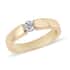 LUXORO 10K Yellow Gold Moissanite Band Ring (Size 7.0) 4.10 Grams 0.25 ctw image number 0