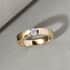 LUXORO 10K Yellow Gold Moissanite Band Ring (Size 7.0) 4.10 Grams 0.25 ctw image number 1