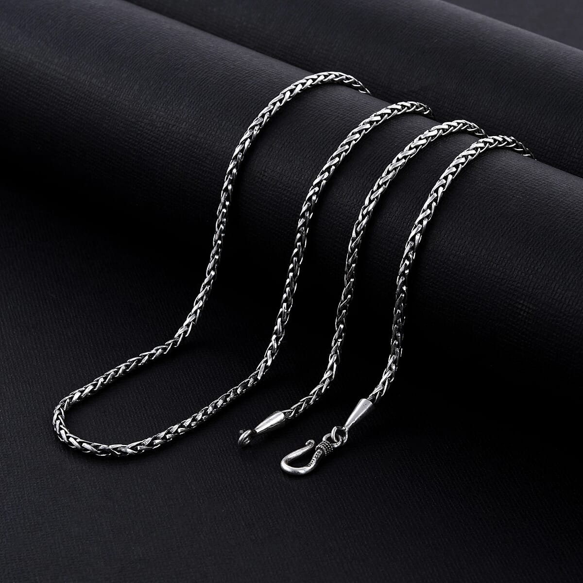 Bali Legacy Sterling Silver Woven Necklace 30 Inches 26.15 Grams image number 1