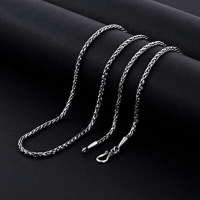 Bali Legacy Sterling Silver Woven Necklace 30 Inches 26.15 Grams