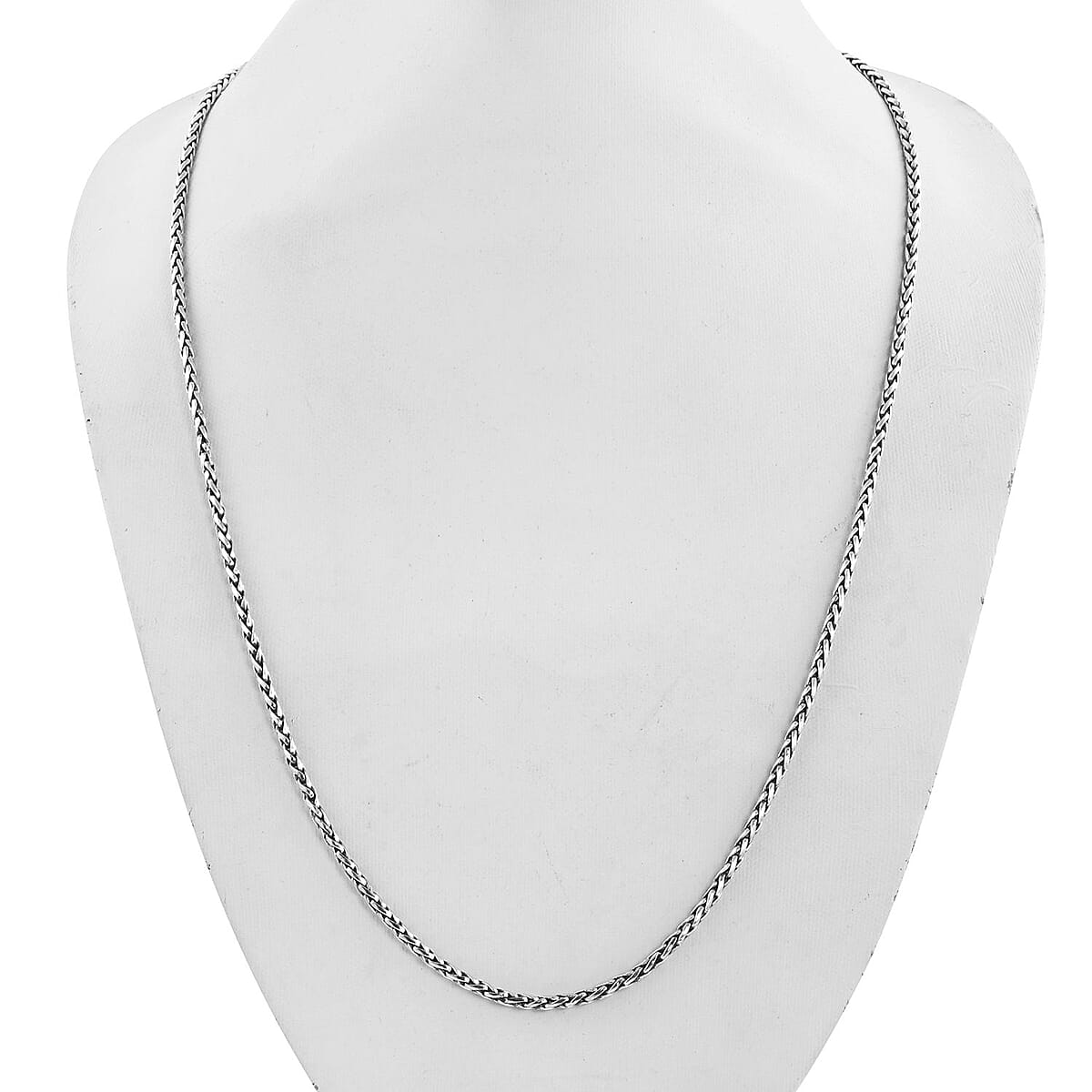 Bali Legacy Sterling Silver Woven Necklace 30 Inches 26.15 Grams image number 2