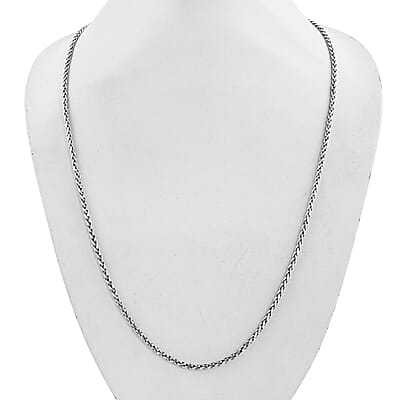 Bali Legacy Sterling Silver Woven Necklace 30 Inches 26.15 Grams